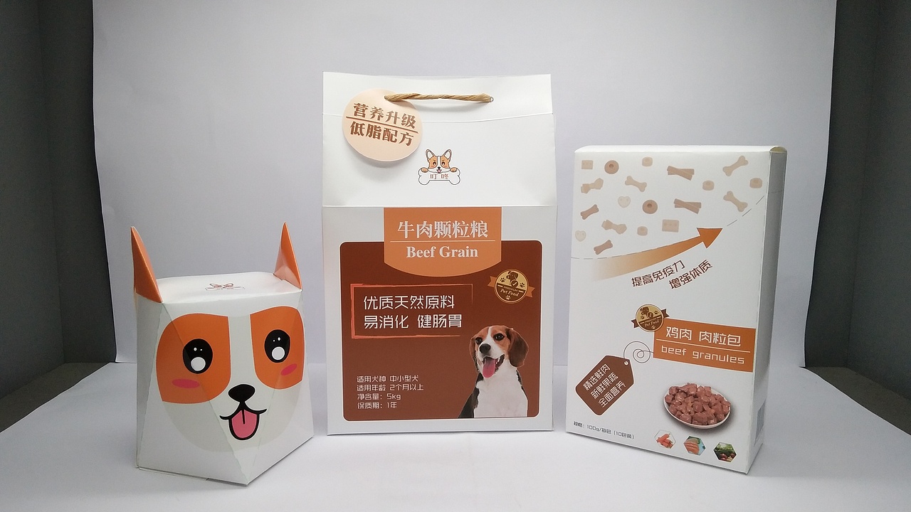 "叮咚"狗粮包装设计（图ZMjQyMDg1Mjg0） - 包装 - 站酷设计师又不起床又不睡原创素材 - 站酷ZCOOL