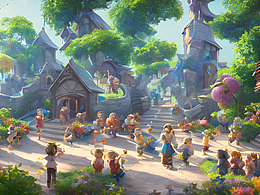 #站酷夢筆#魔幻幼兒園室外