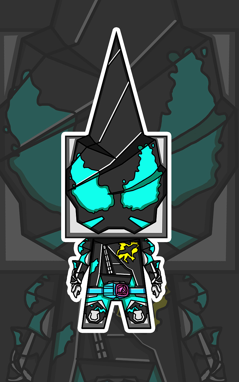 假面骑士revice 二骑evil 纸模图纸