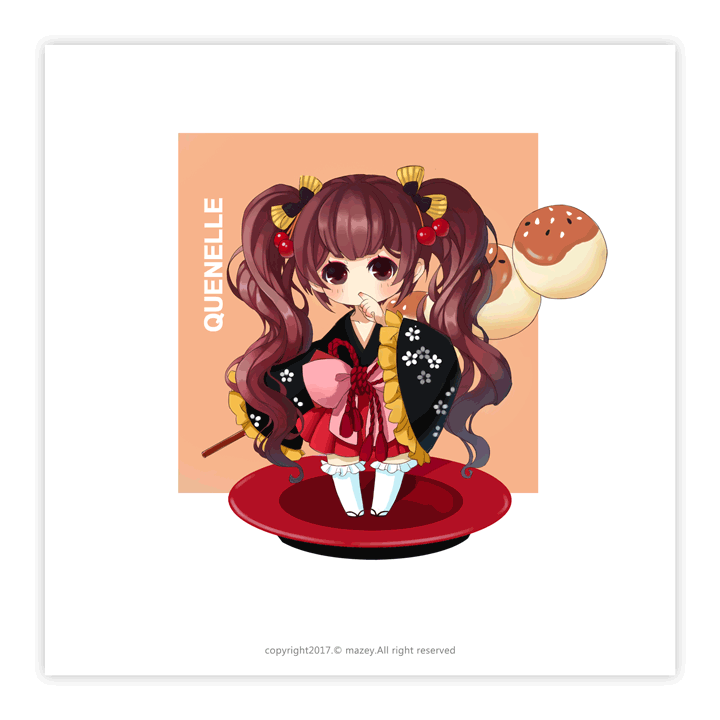 日系Q版（图ZMTA5MDUxNDky） - 艺术插画 - 站酷设计师麦籽MAZEY原创素材 - 站酷ZCOOL