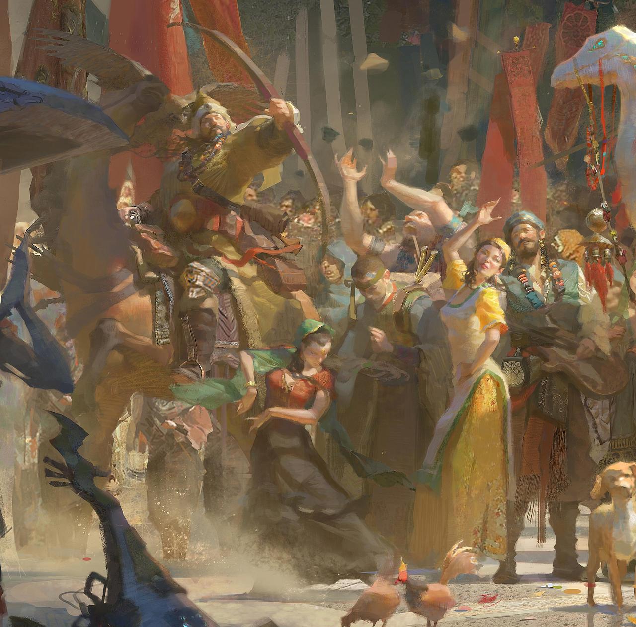 丝绸必经之路—— 视听盛宴. 王琦 插画美宣 金奖