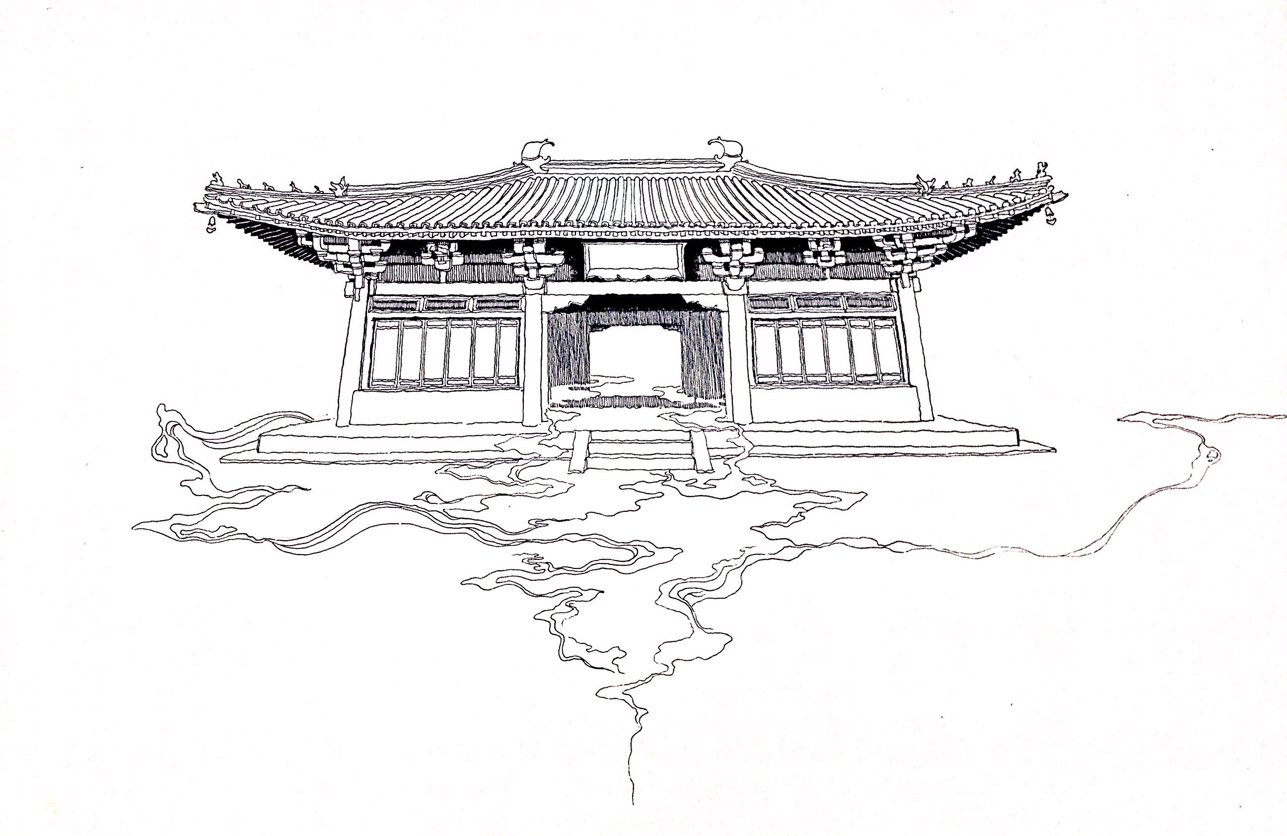 中国古代建筑|插画|概念设定|子都树蚁 - 原创作品 - 站酷 (ZCOOL)