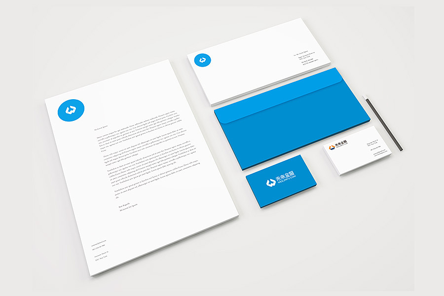 未来金服logo标识设计方案