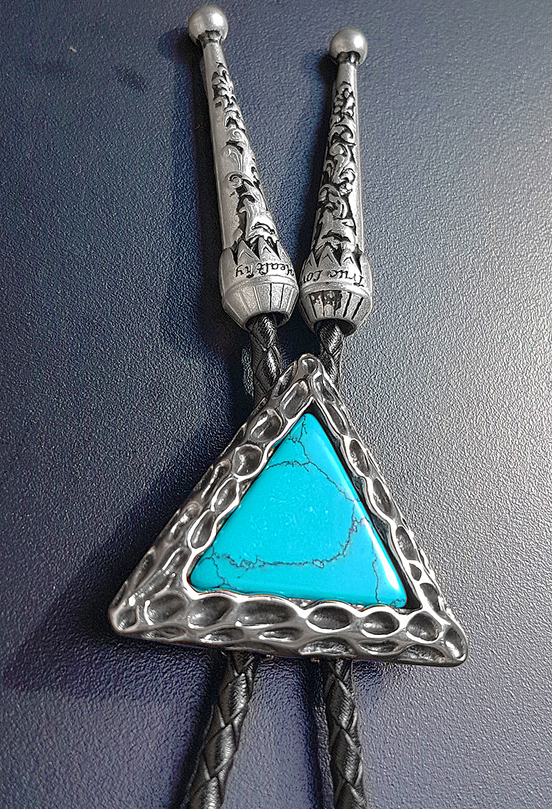 等边三角形波洛领带绳绿松石几何图形百慕大bolo tie（图ZMjgxOTAwMzk2） - 配饰 - 站酷设计师紅心炸彈原创素材 - 站酷ZCOOL