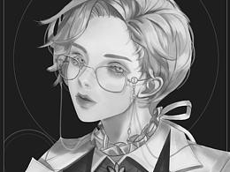 【临摹】韩系厚涂素描练习