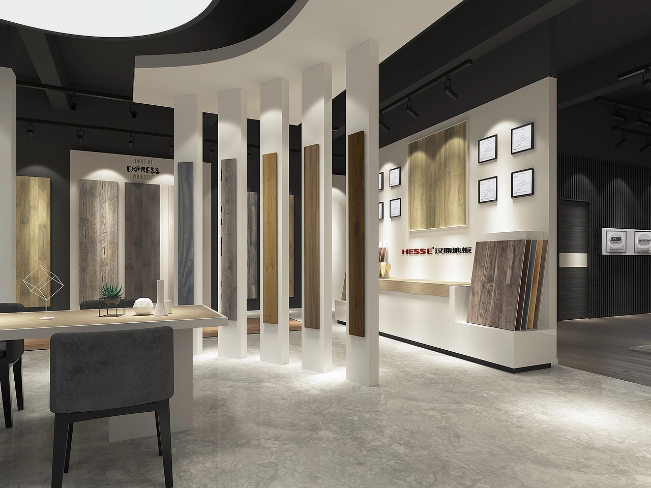 品牌地板展厅设计案例