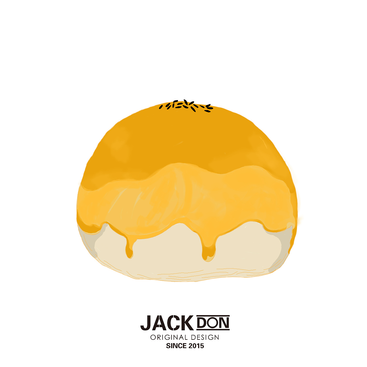 中秋·蛋黄酥 | jackdon|插画|创作习作|杰克东jackdon - 原创作品