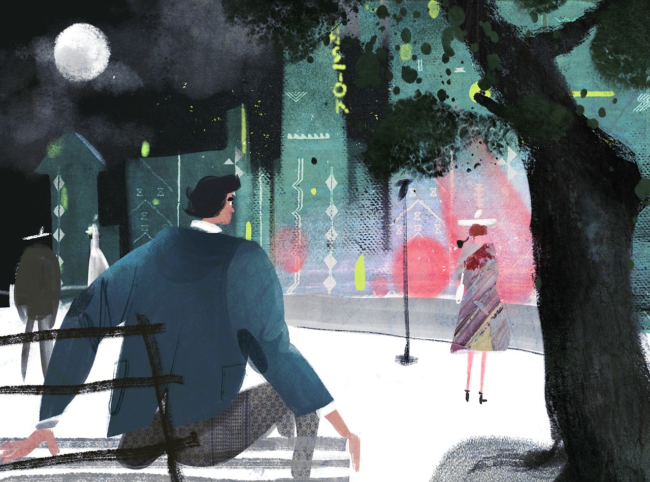 《欧亨利短篇》插画-百词斩阅读计划no.