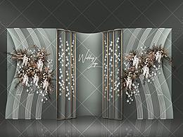 婚禮手繪 泰式牛油果綠婚禮效果圖