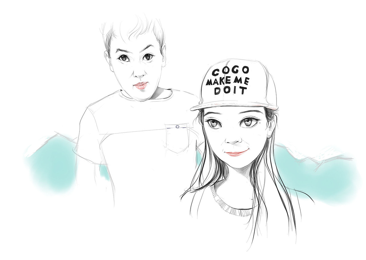 电脑手绘人物形象