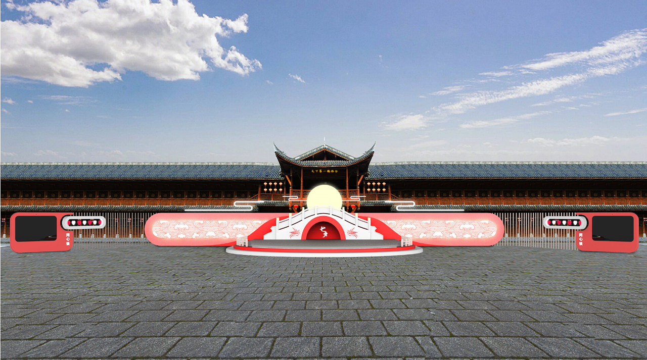 七夕场景互动装置设计|空间|舞台美术|河里的大泽 - 原创作品 - 站酷