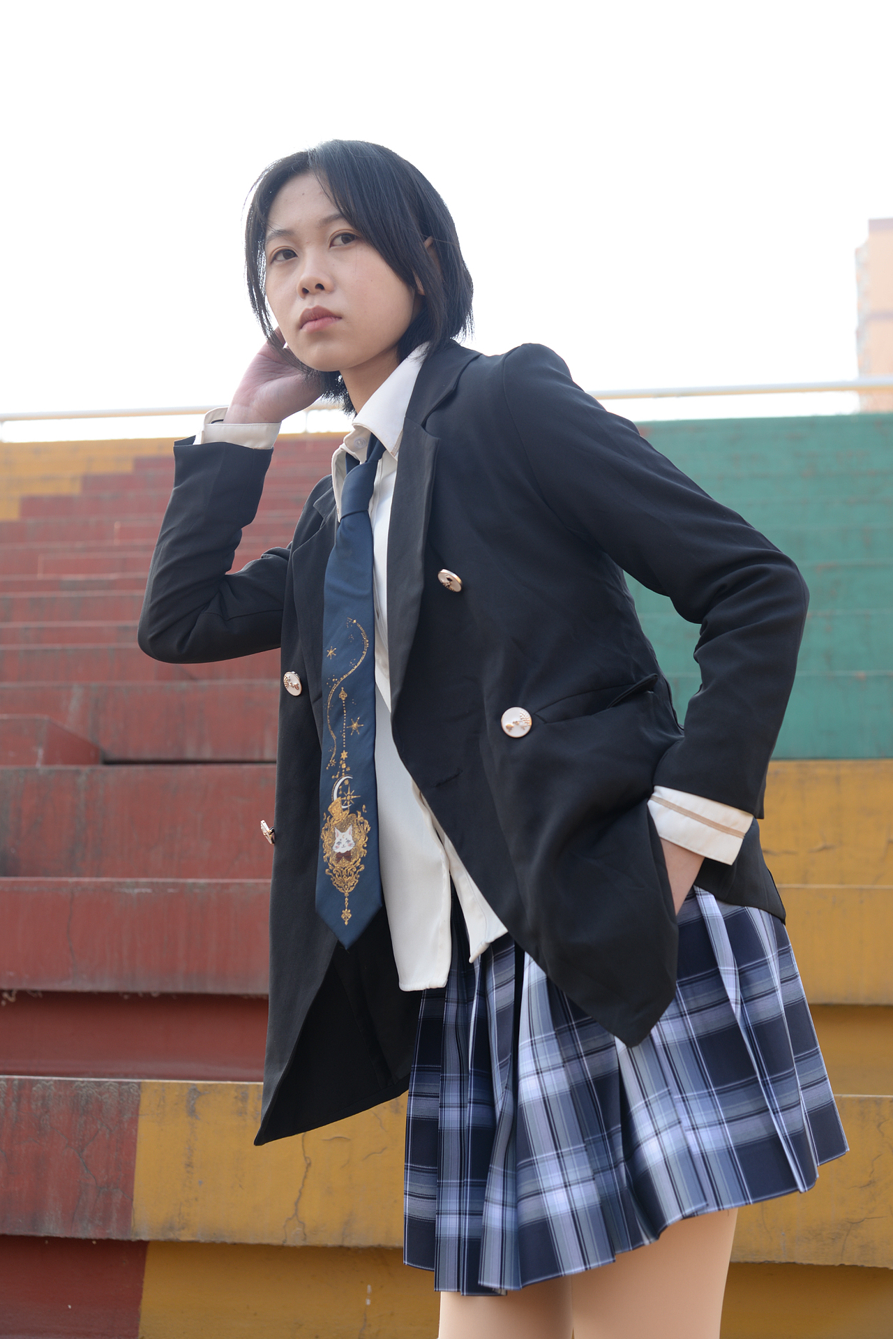 【校园约拍】阳光jk（图ZMzcyNjk2OTY0） - 人像摄影 - 站酷设计师爱西安的摄影师原创素材 - 站酷ZCOOL