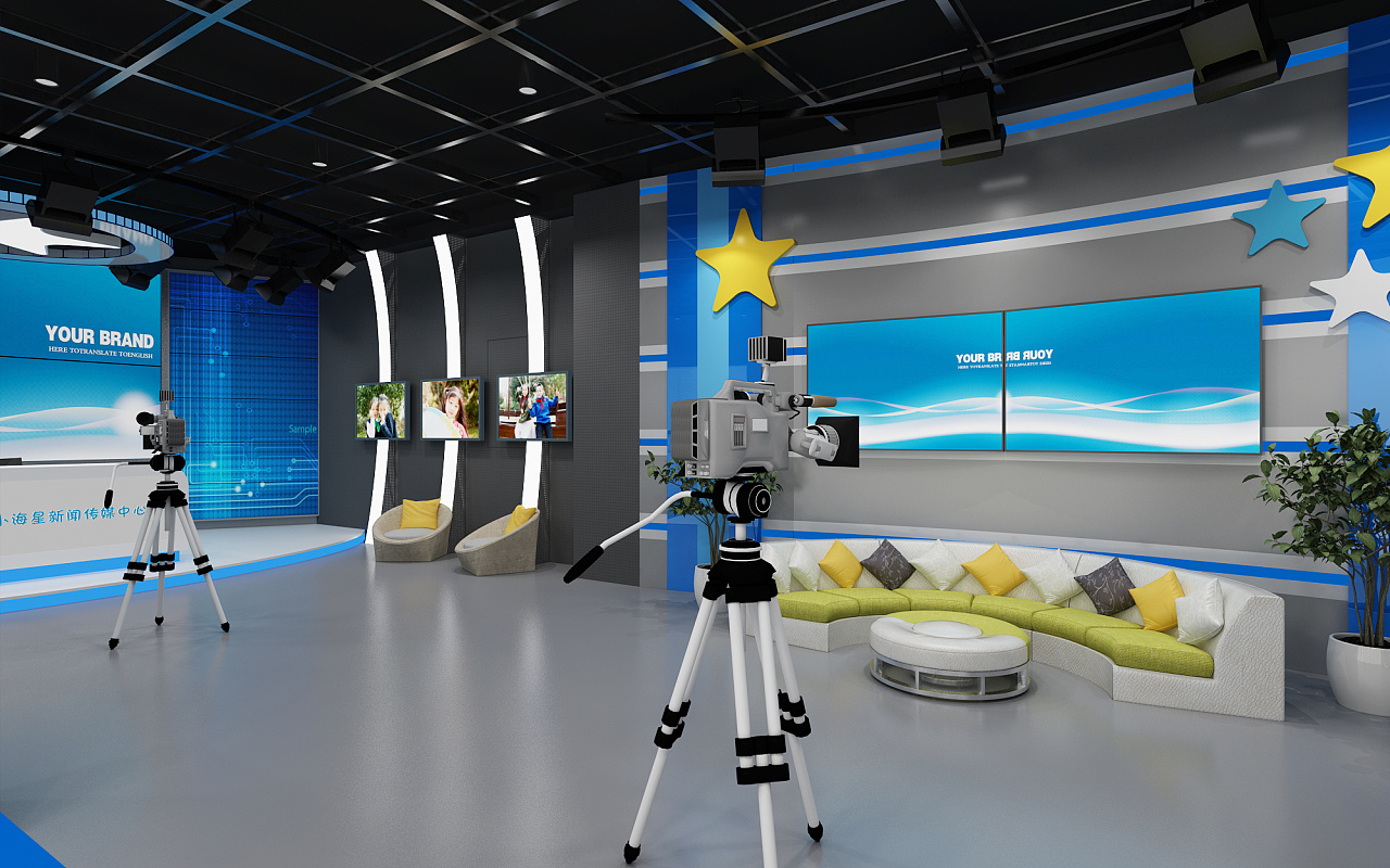 某学校电视台|空间|商业空间设计|空间设计小许 - 原创作品 - 站酷