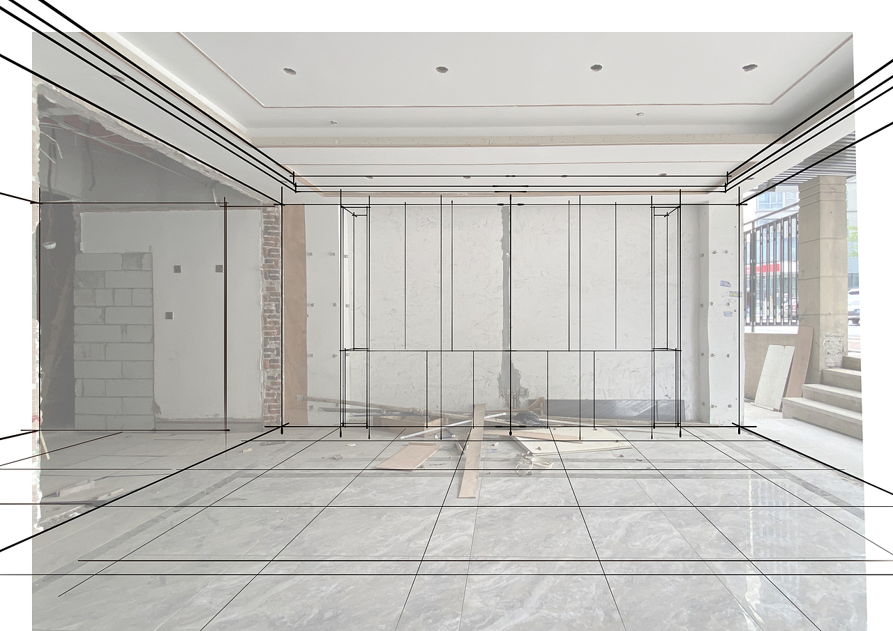 沙发单体手绘线稿表现。注意线条流畅度与造型比例关系