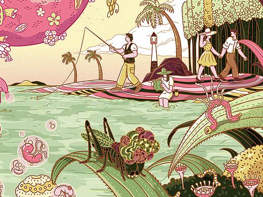 插画《生命的花园》