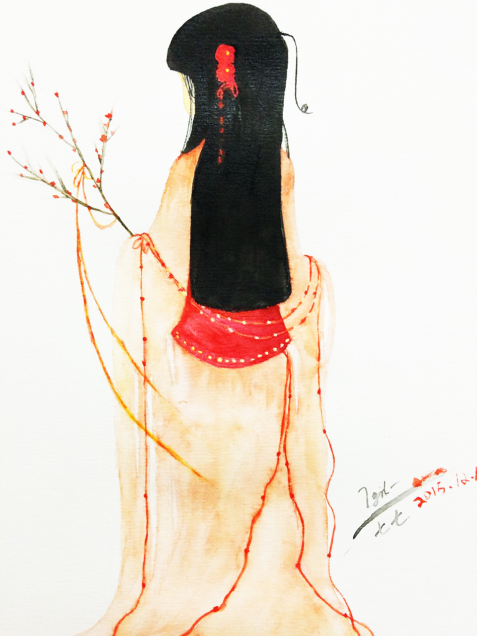 豆蔻年华|插画|创作习作|7girl_原创作品-站酷zcool