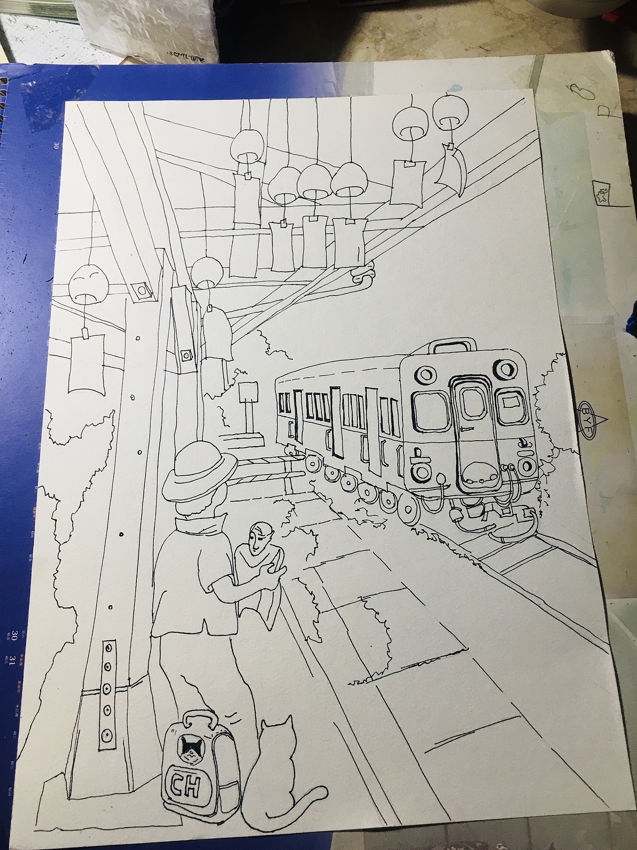 钢笔淡彩画（图ZMjYyNTIyMjMy） - 创作习作 - 站酷设计师燕子2003原创素材 - 站酷ZCOOL