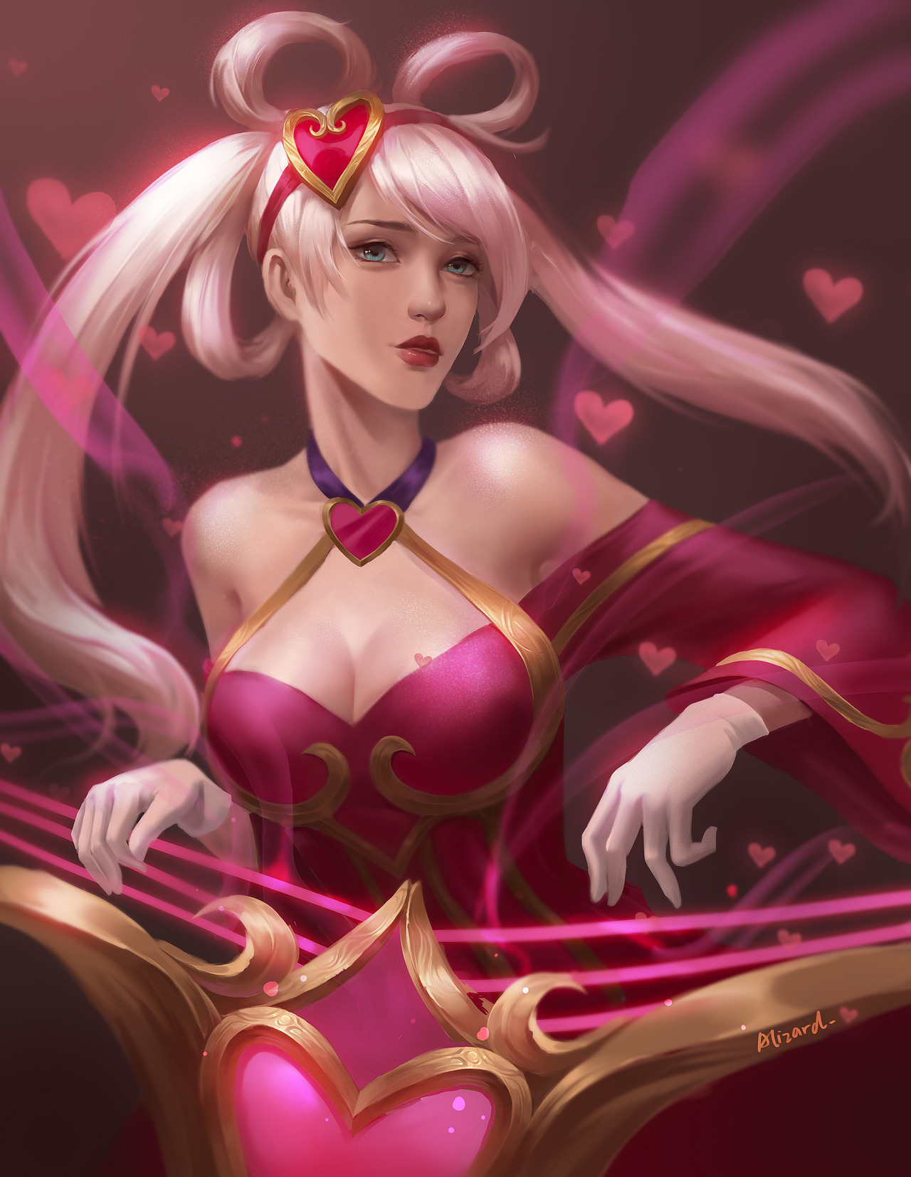 情人节琴瑟仙女