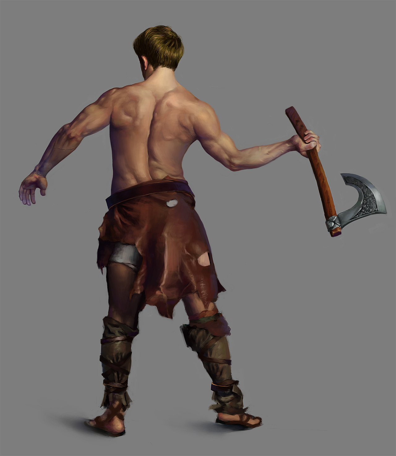 临摹斧头男（图ZMTM1MTU3MDQ=） - 创作习作 - 站酷设计师Hinata0801原创素材 - 站酷ZCOOL