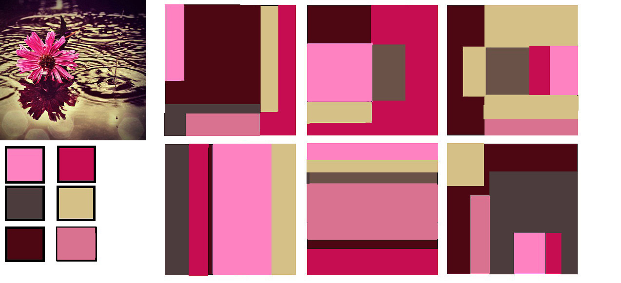 色彩构成-色彩采集|平面|图案|芮草丛生 - 原创作品 - 站酷 (zcool)