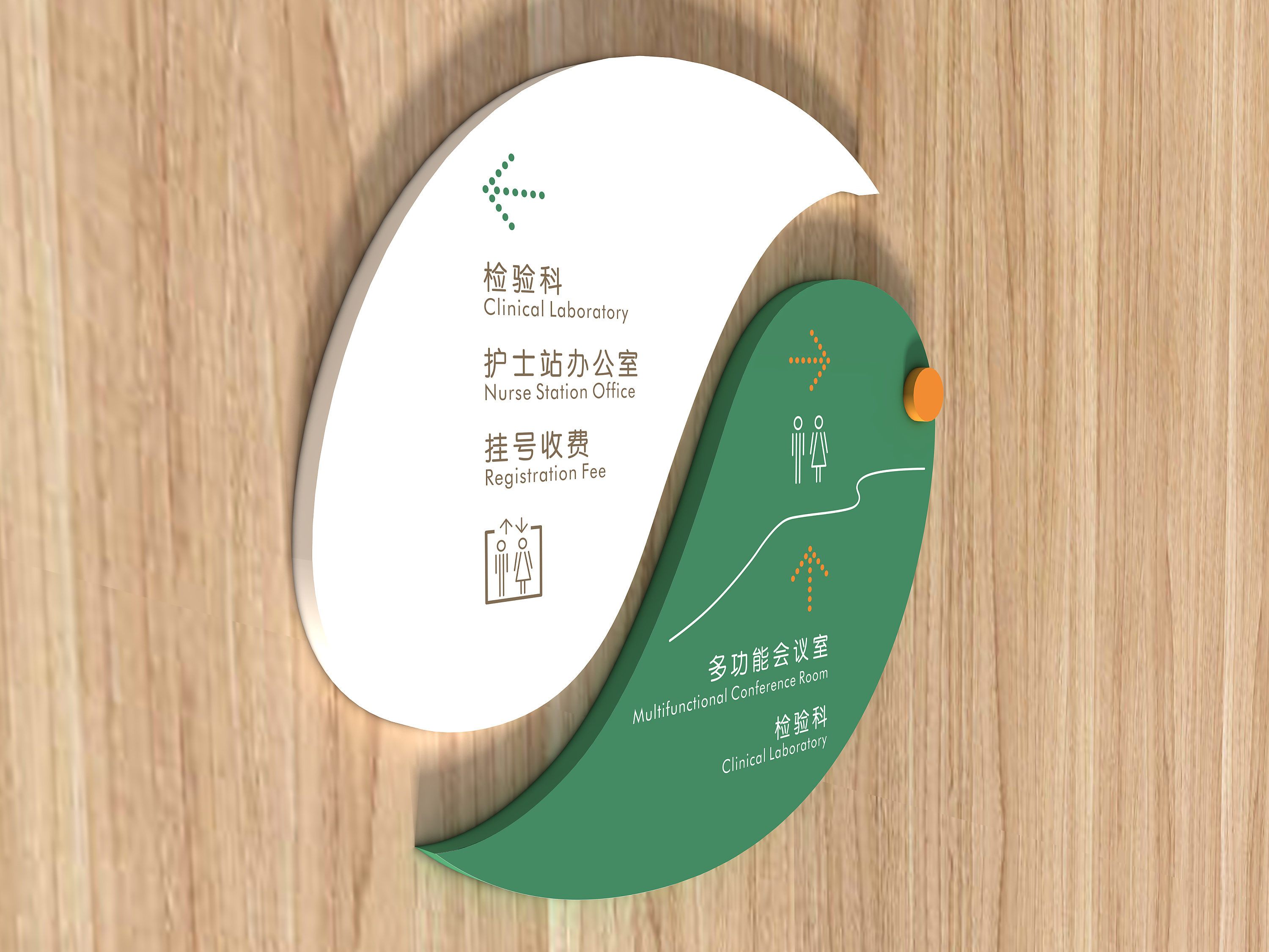 绿叶医疗导视系统设计概念方案