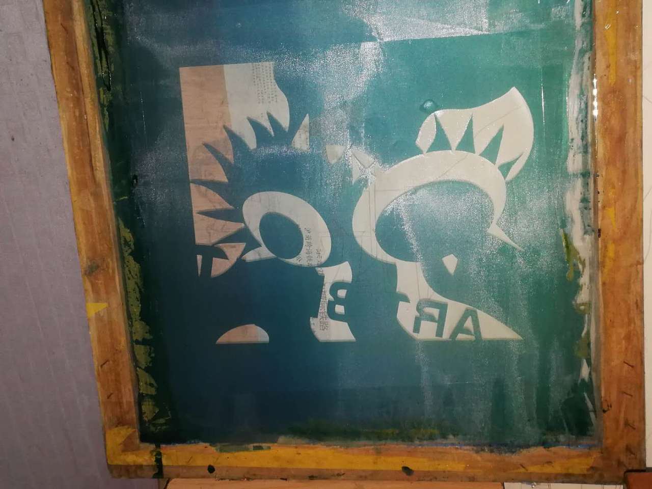 丝网印刷作品 1.《异形兽》2.《MLOGO》3.《原生色》