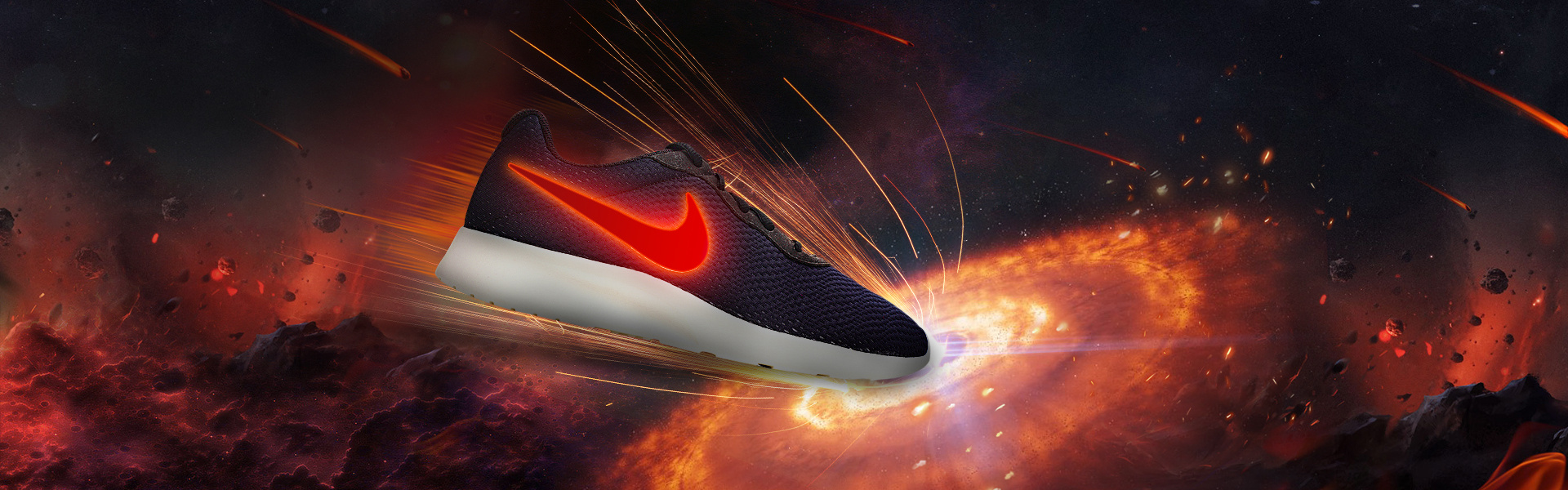 nike运动鞋海报合成