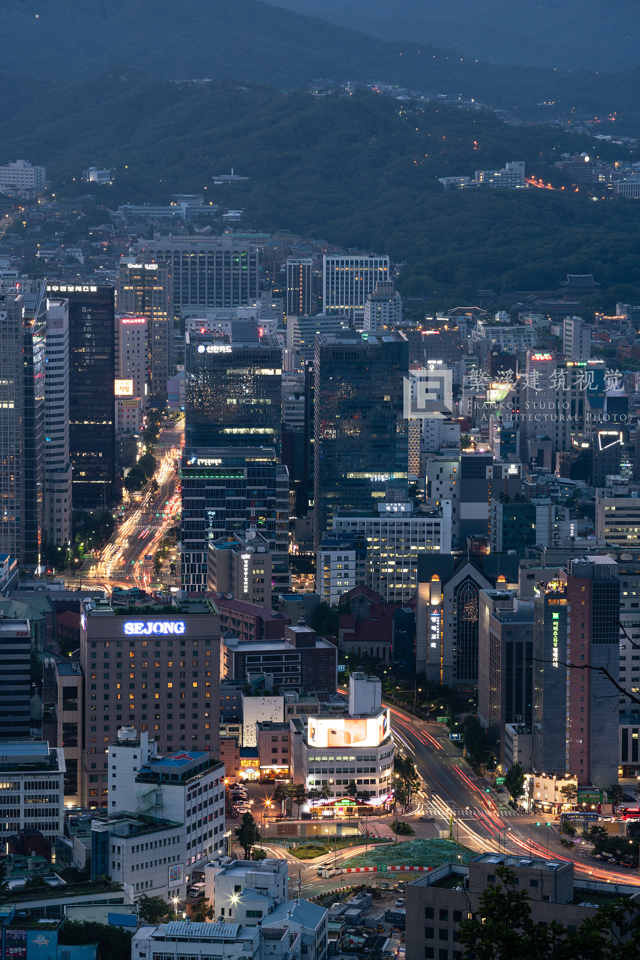 首尔街景高清图片下载-正版图片500551170-摄图网