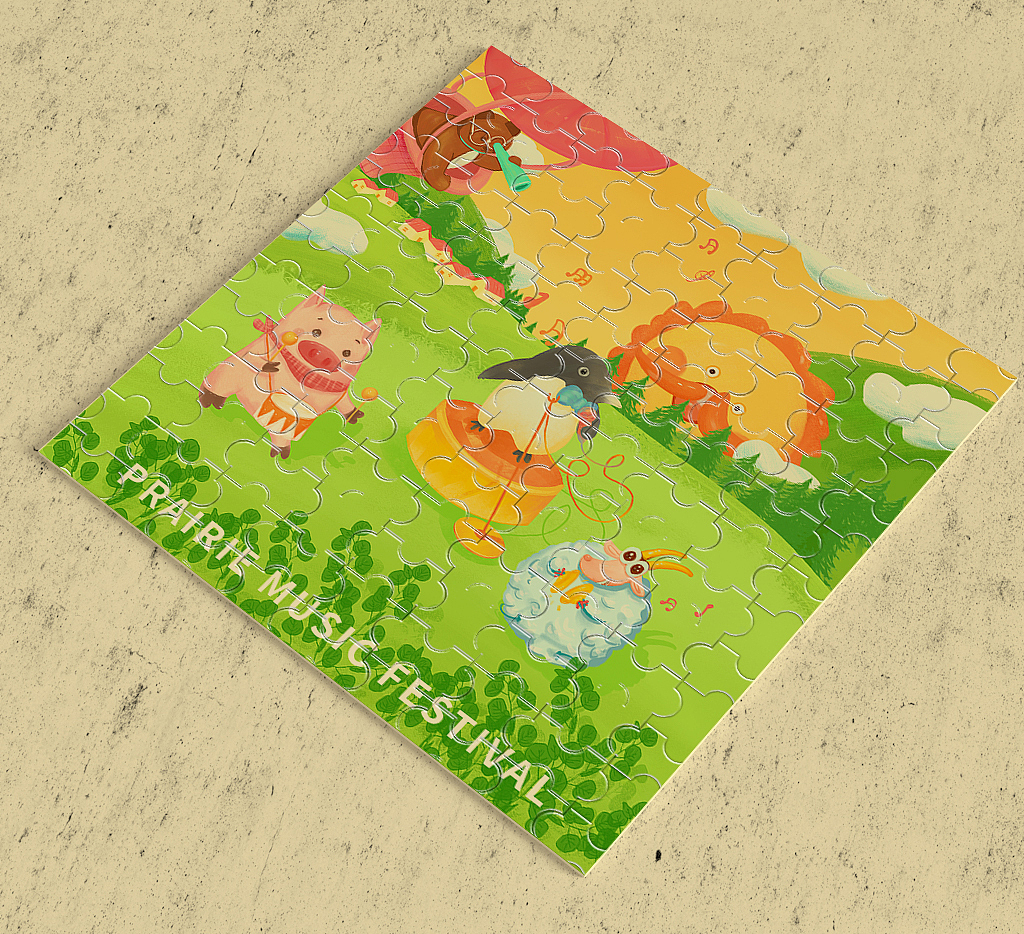 兒插動(dòng)物草原音樂節(jié)（圖ZMjU3MzYyNzAw） - 兒童插畫 - 站酷設(shè)計(jì)師橘子想要藍(lán)原創(chuàng)素材 - 站酷ZCOOL