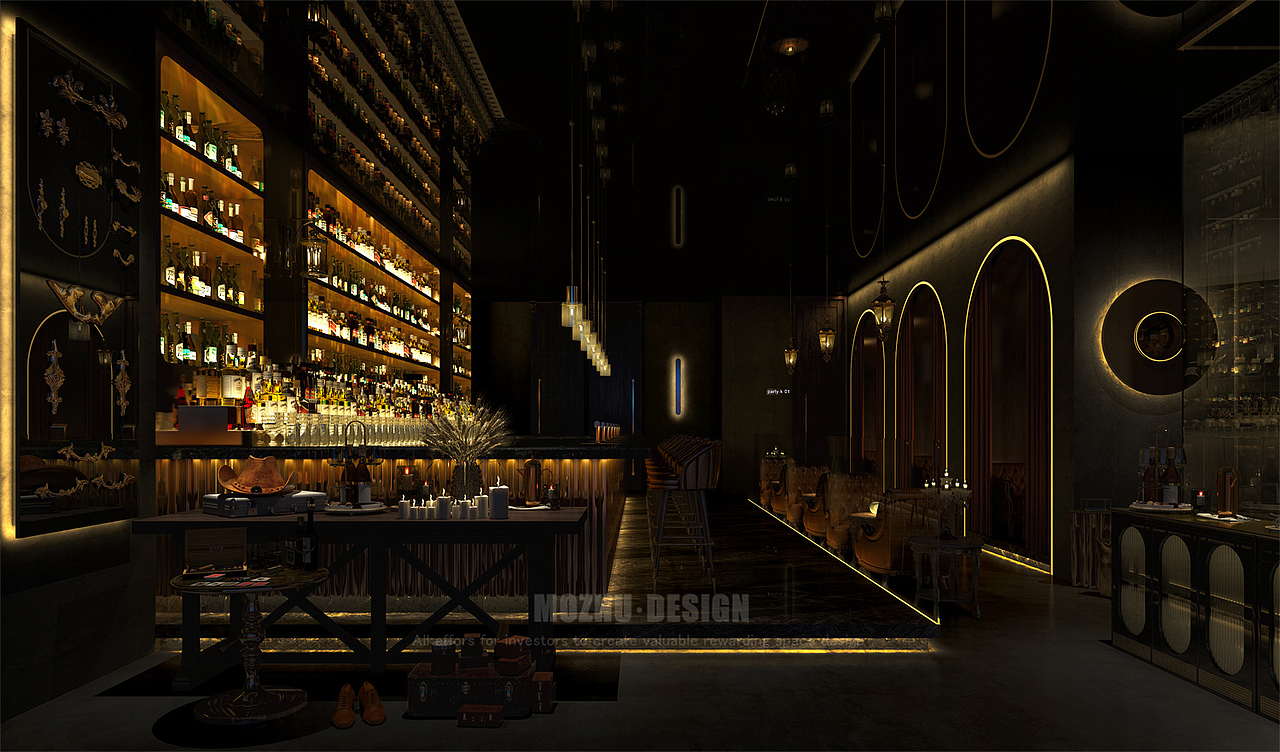 冕宁县酒吧设计 / 酒吧大厅设计效果图