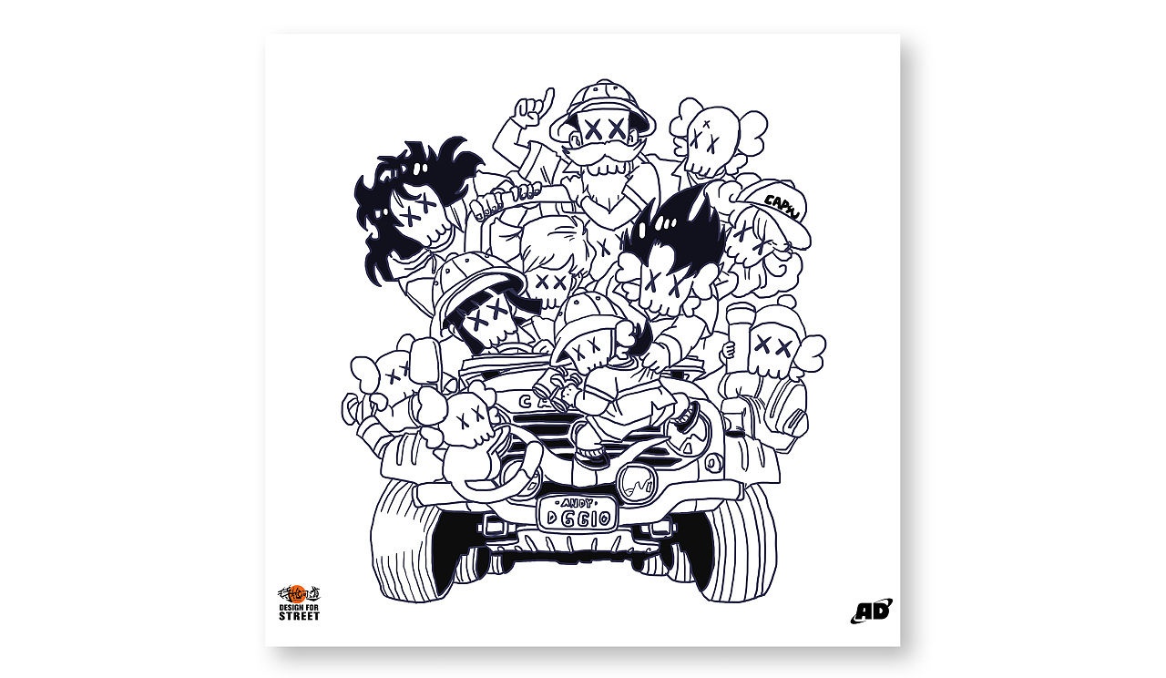 kaws xx dragon ball - 原创作品 - 站酷(zcool)