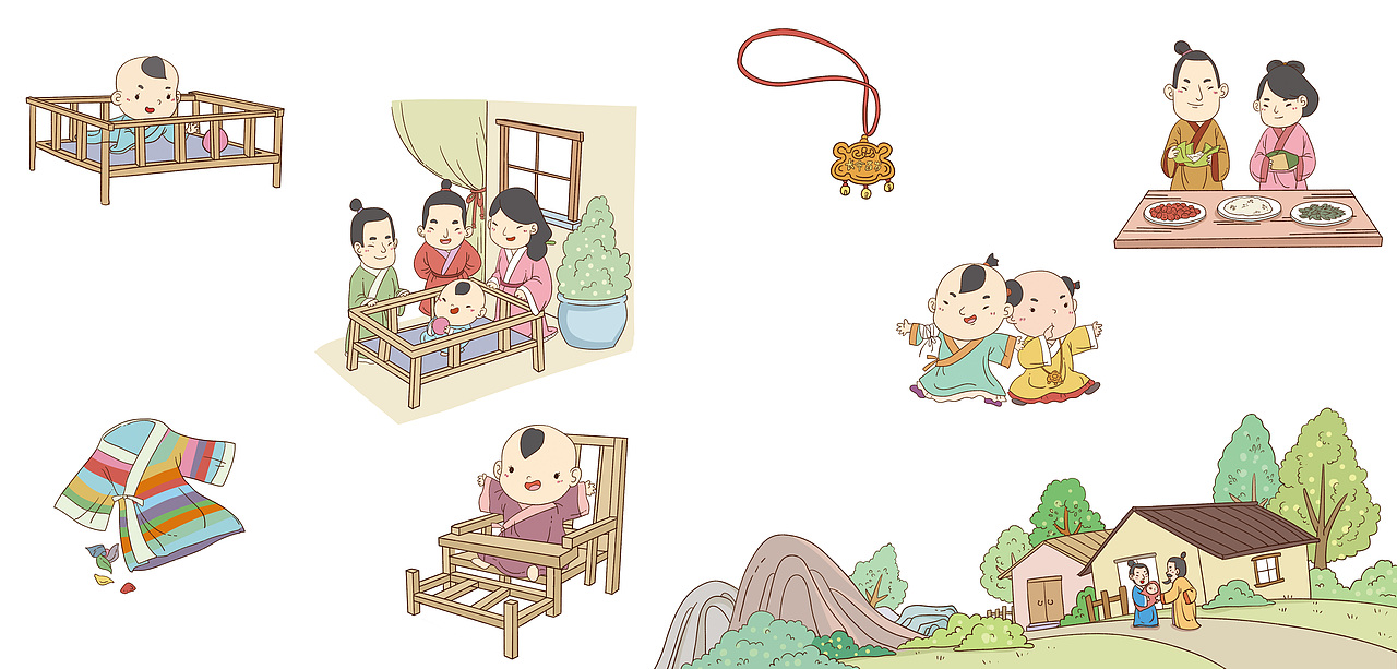 我们的礼仪（图ZMjY3NDY0NjU2） - 商业插画 - 站酷设计师春秋笔绘原创素材 - 站酷ZCOOL