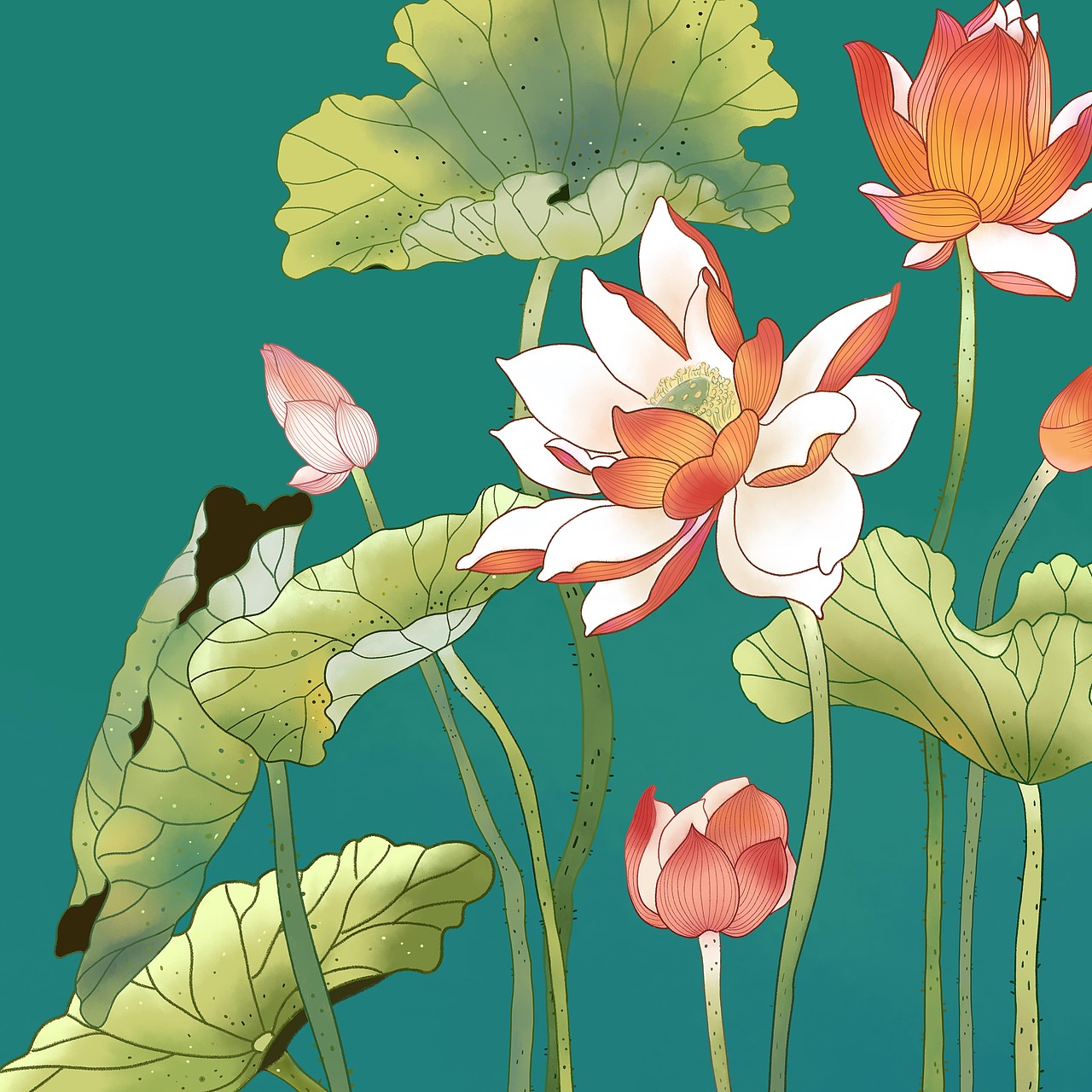 国潮插画（图ZMjkxODQyNzEy） - 商业插画 - 站酷设计师乔娇娇原创素材 - 站酷ZCOOL