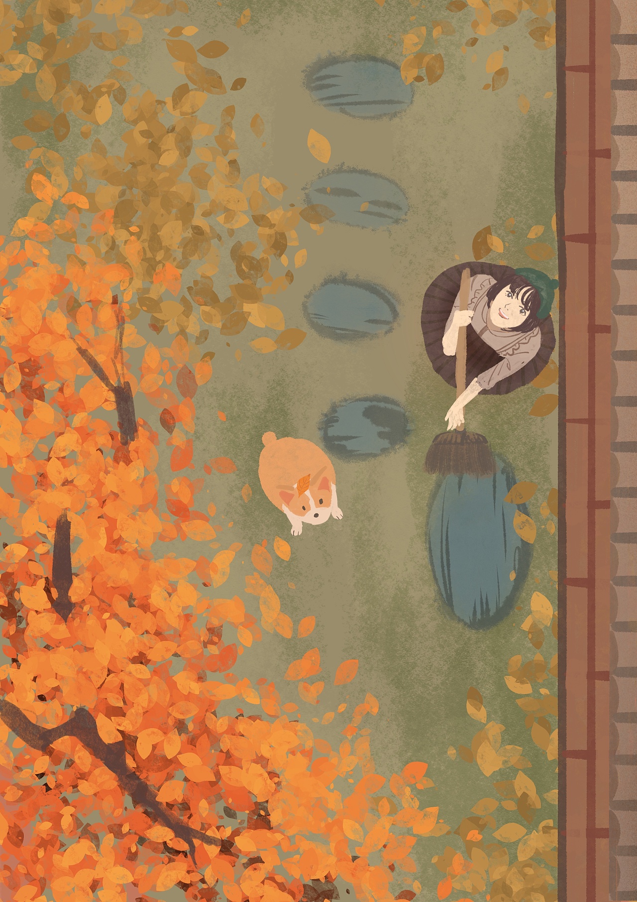 四季的庭院|插画|商业插画|坦坦土旦 - 原创作品 - 站酷 (zcool)