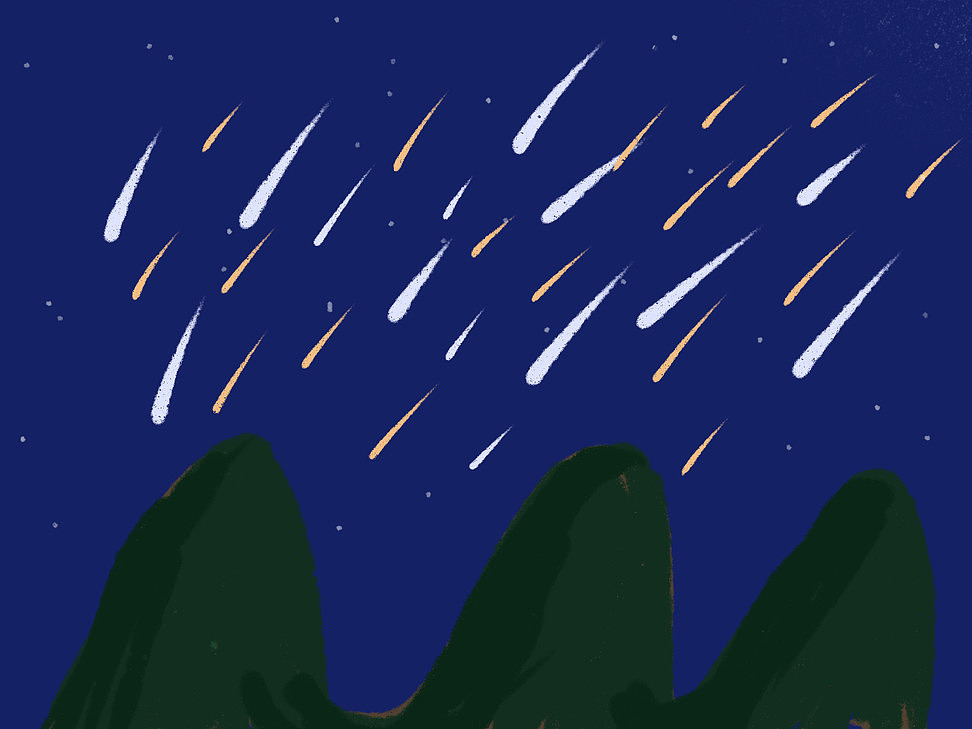 流星,这张是随便涂的