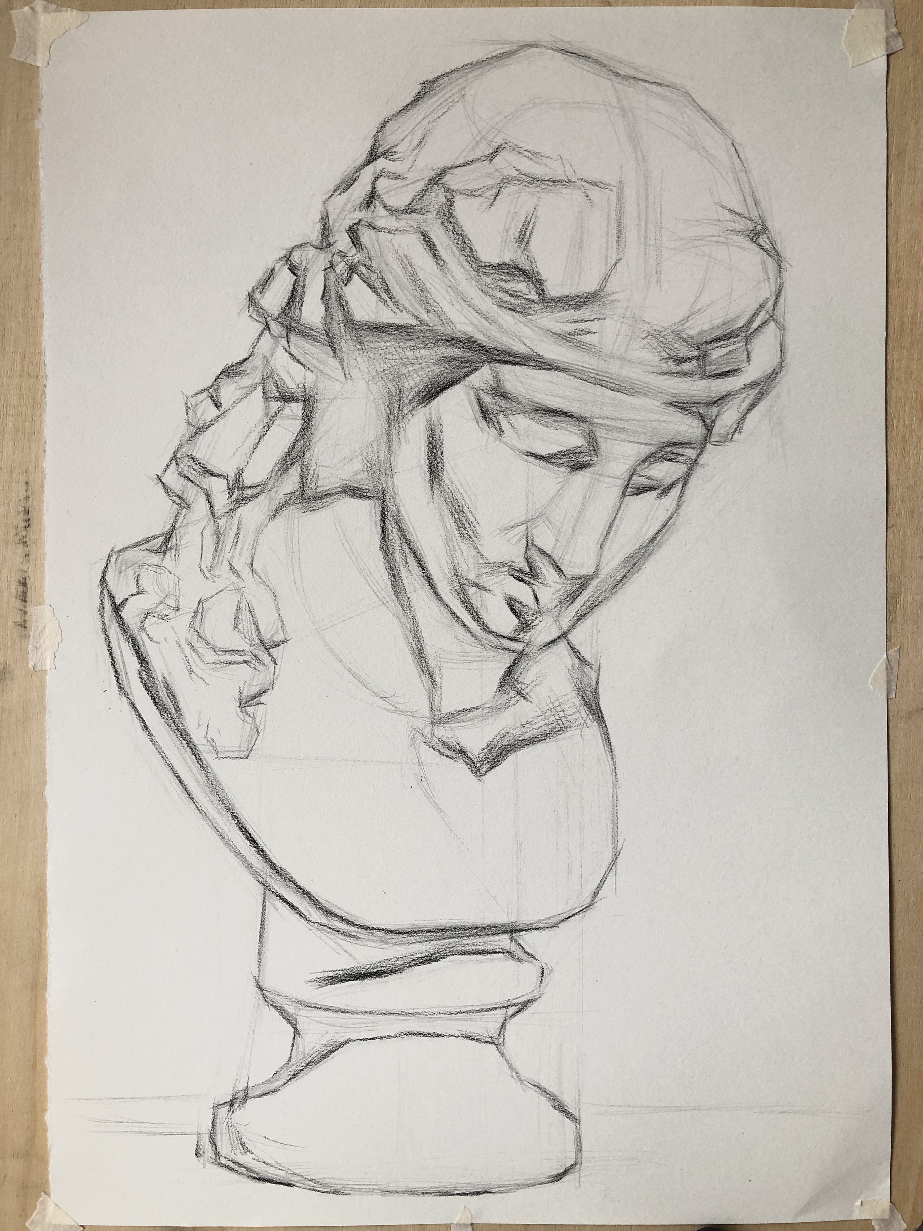 素描石膏像#阿里亚斯