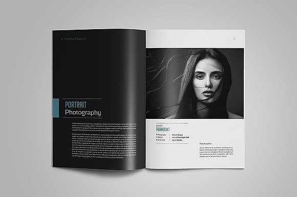 28页多功能简单杂志画册模板