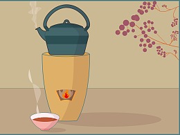 一组与制茶相关的图|插画|创作习作|七卷z - 原创作品 - 站酷 (zcool)