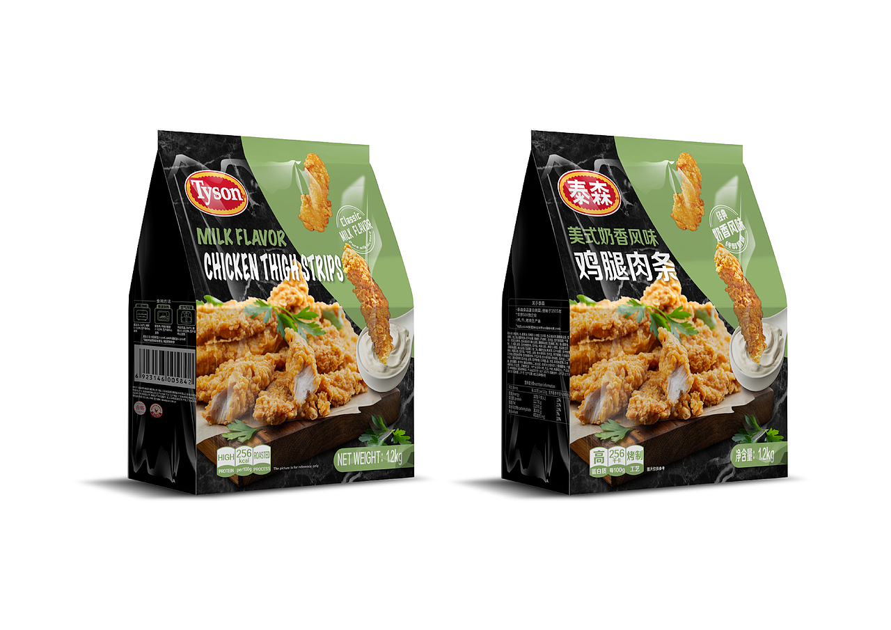 Tyson美式奶香风味鸡腿肉条