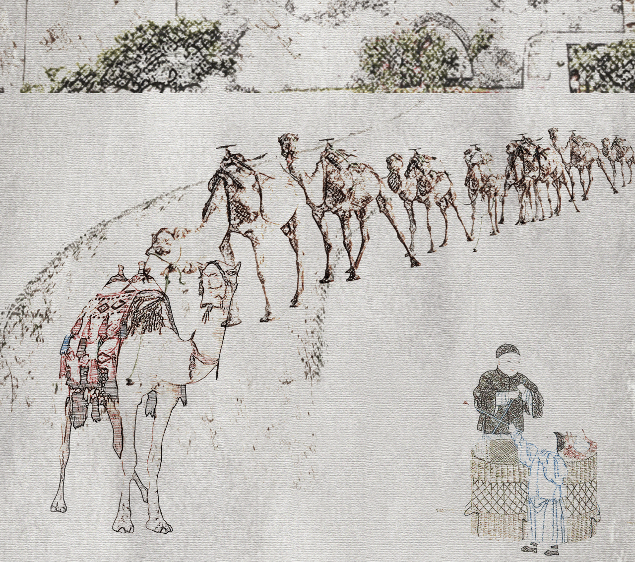 张裕的一张图，让你秒懂“一带一路”（图ZMTE2NjYyMzE2） - 商业插画 - 站酷设计师陈老五儿原创素材 - 站酷ZCOOL