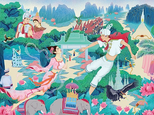 孔雀公主与傣族王子