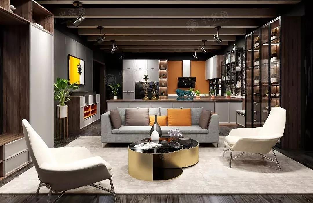 展厅DESIGN | 诺梵希全屋定制(图ZMTQ1NDA4MDg0) - 家装设计 - 站酷设计师半条鱼效果图设计原创素材 - 站酷ZCOOL