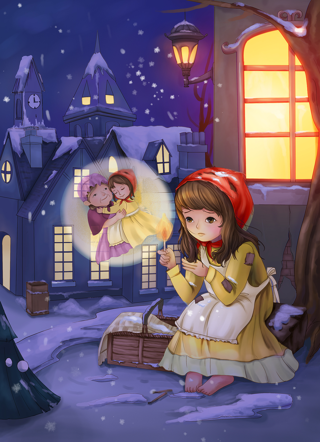 东拼西凑的卖火柴小女孩