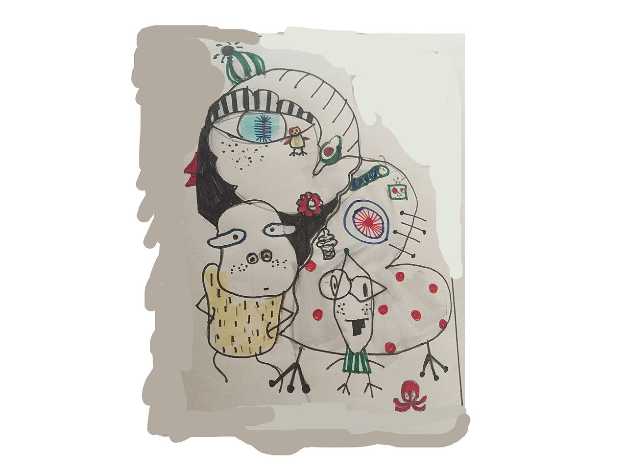 卡通小稿（图ZNzg1NTMxMjA=） - 图案 - 站酷设计师AOozxi原创素材 - 站酷ZCOOL