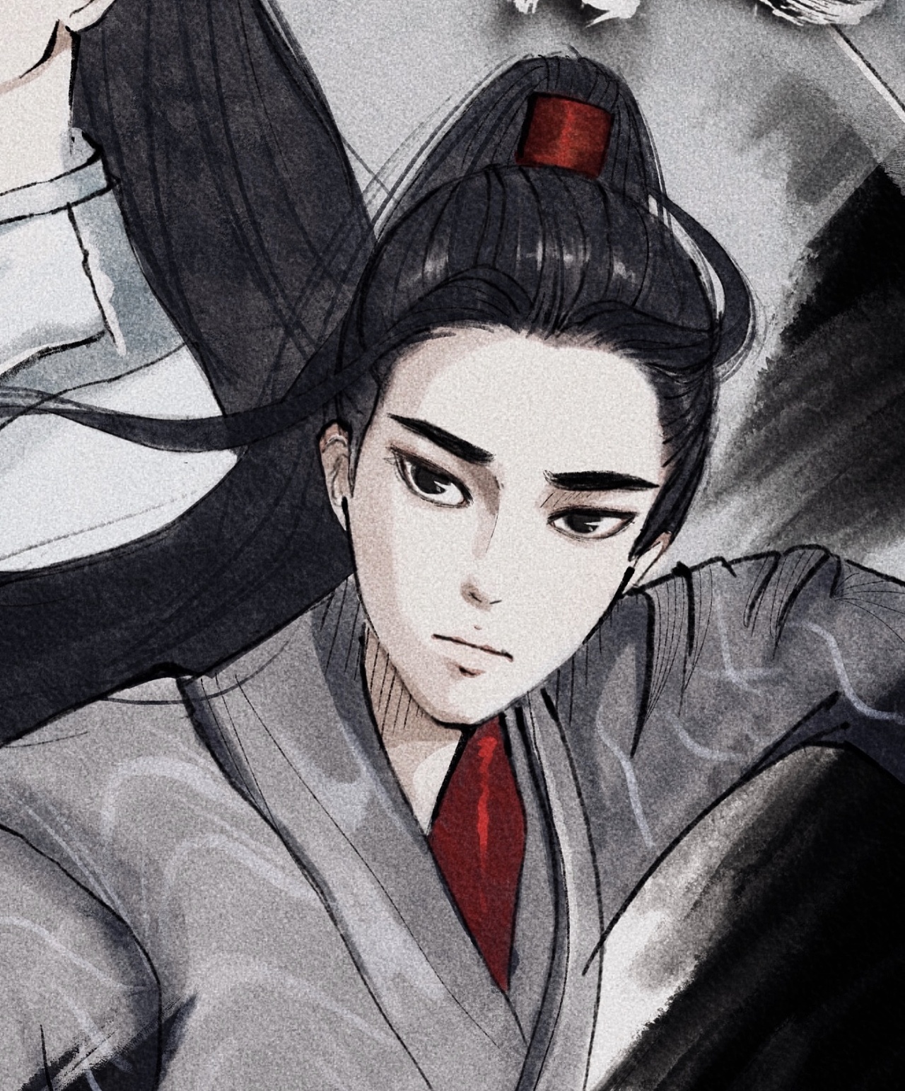 陈情令海报手绘