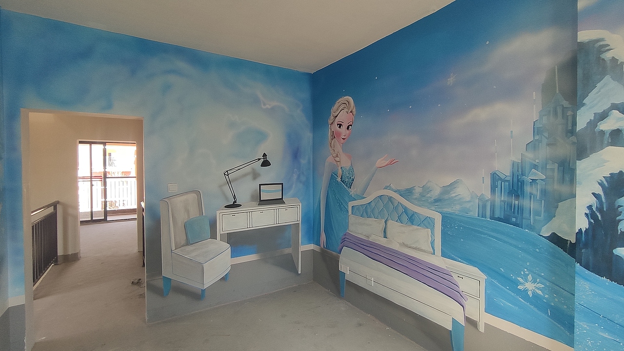 昆明太平新城万辉地产样板房3D彩绘—儿童房