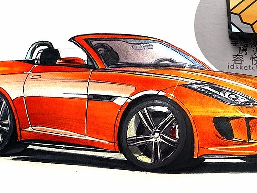 工业设计产品设计汽车设计马克笔手绘工业设计考研手绘