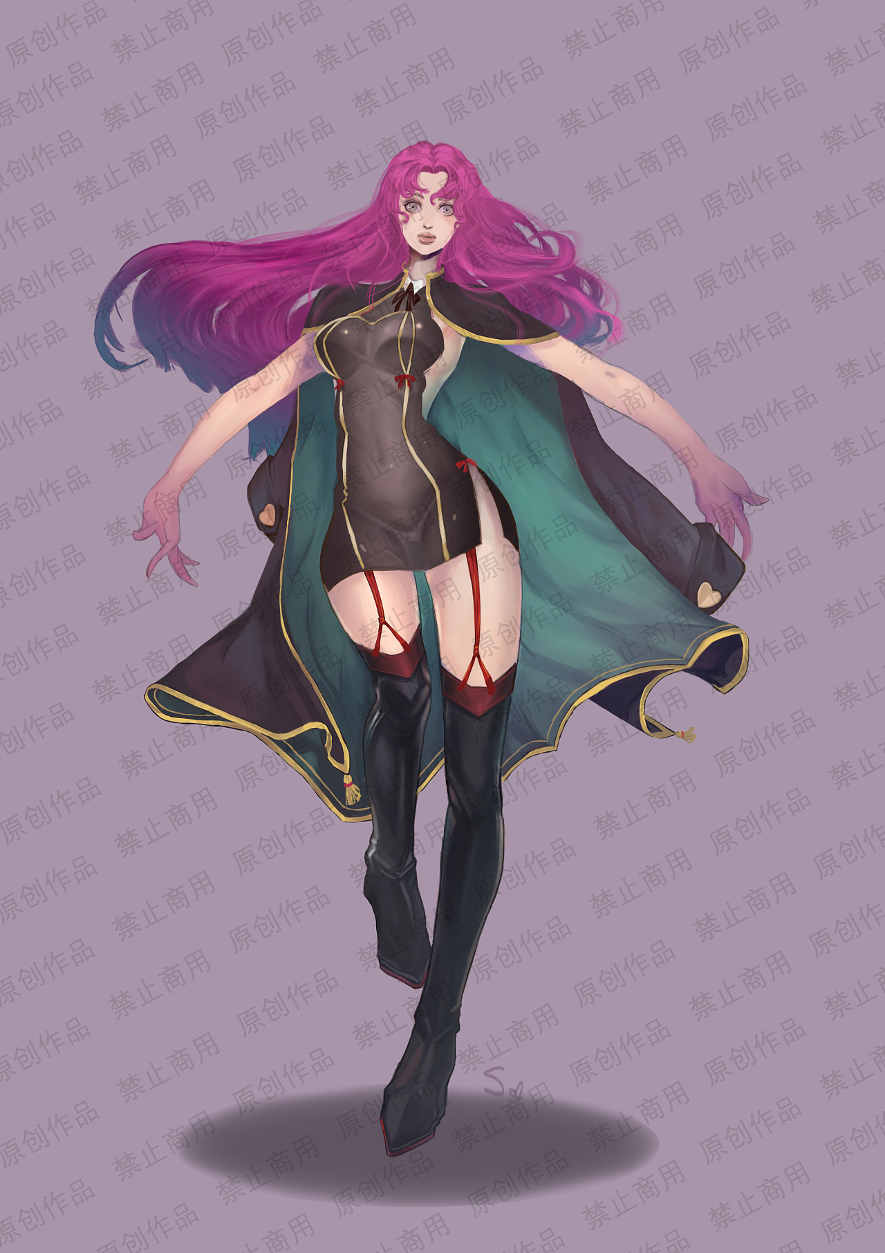 日韩风厚涂插画