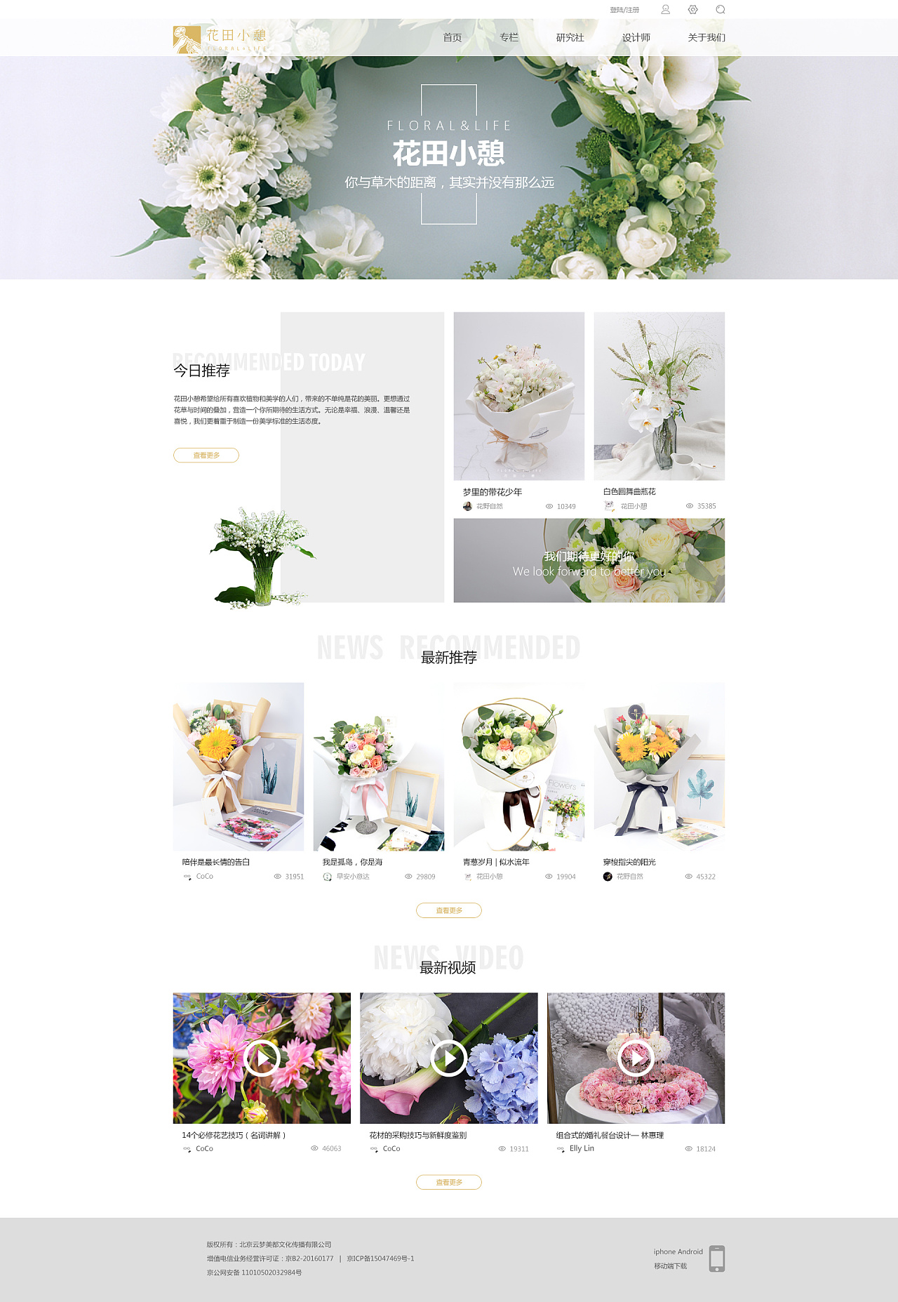 b端花卉网页设计