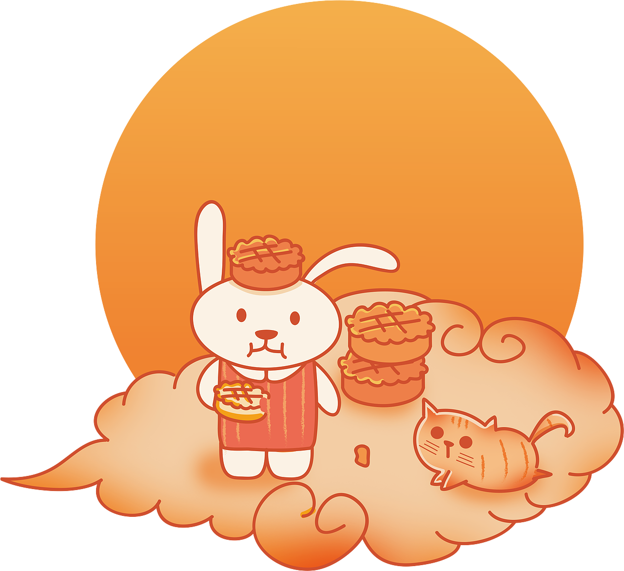 中秋海報（圖ZMTc1MTM5MDQw） - 商業(yè)插畫 - 站酷設計師玖貓設計原創(chuàng)素材 - 站酷ZCOOL